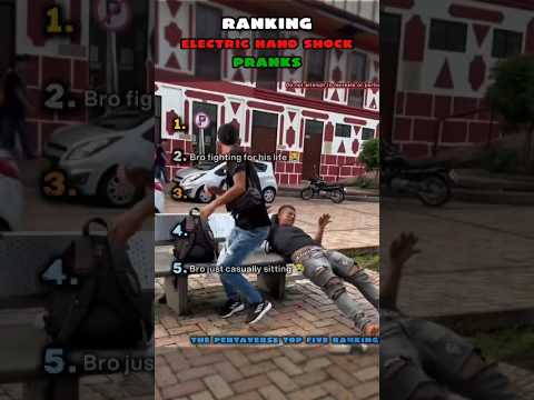 Ranking Electric Hand Shock Pranks with Crazy Reactions ⚡😂 #funny #ranking #prank