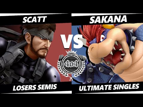 4o4 Smash Monthly 14 - ScAtt (Snake, Sephiroth) vs 4Lynn| Sakana (Bowser) - Losers Semi-Final