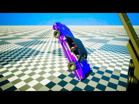 High Speed Lego Car Jumps | Brick Rigs