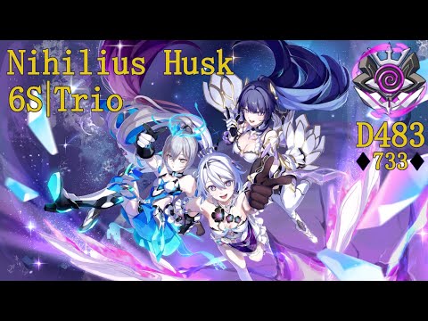 Nirvana Abyss D483: Nihilius Husk [733] - 6S|Trio, 4*Kia - Honkai Impact