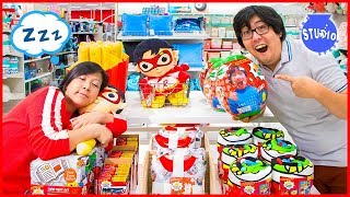 Shopping at Target with Ryan for Giant Green Egg + Ryan's World Bedding
