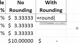 Excel Tips -- Where is that penny?  The Round Function