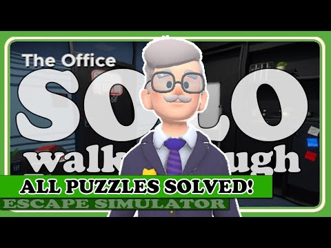 THE OFFICE (All Puzzles Solved!) in Escape Simulator | Full Commentary & Walkthrough!