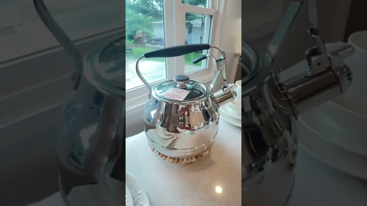 Nueva tetera de acero inoxidable y vajilla flor silvestre #princesshouse