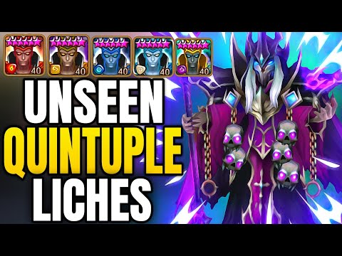 QUINTUPLE RAINBOW LICH'ES - Summoners War