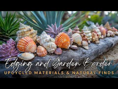🧱🌱 Idee semplici per bordure e bordi da giardino fai da te con materiali di riciclo e reperti nat...