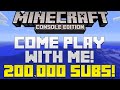 Minecraft Xbox Playstation COME AND PLAY WITH ME TOMORROW Subscriber Event