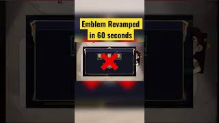 Mobile Legends Emblem Revamp #Shorts in 60 seconds