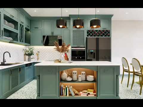 Mẫu bếp phong cách indochine
