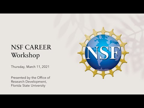 2021 NSF CAREER: "Overview of the Program and Proposal Elements"