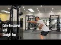 Cable Pressdown with Straight Arms 廣東話旁白 | Bdy Composition | #AskKenneth