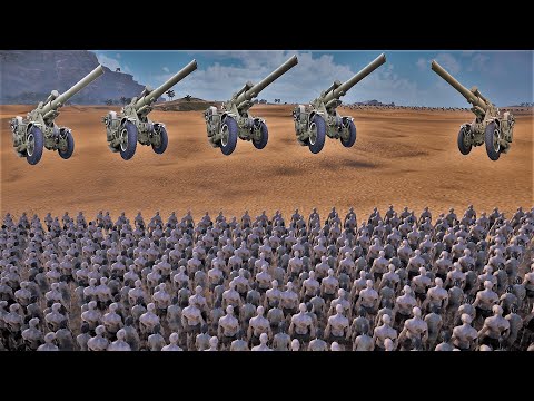 300 HOWITZER CANNONS vs 1.5,000,000 Zombies !! | Ultimate Epic Battle Simulator 2 UEBS 2