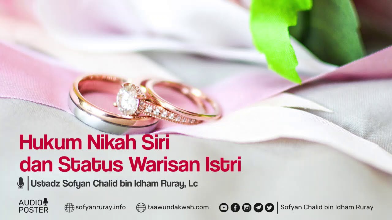 Hukum Nikah Siri dan Status Warisan Istrihttps://youtu.be/yecbwQlHV-cHukum Nikah…