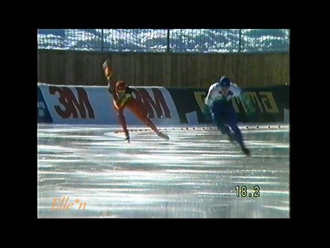 World Championships Sprint Inzell 1991 - 500 m Shakshakbayev - Adeberg