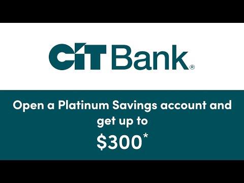 CIT Bank Platinum Savings Promo: Easy Sign Up Bonus for New & Existing Customers (No Direct Deposit)