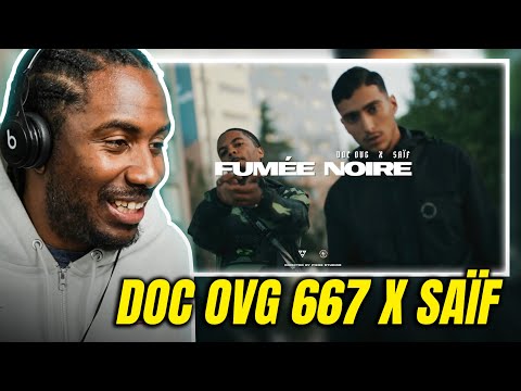 🇫🇷 Américain écoute du FRENCH RAP🇫🇷 | DOC OVG 667 x Saïf - Fumée noire
