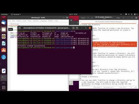 Ch 14 directory in perl programming
