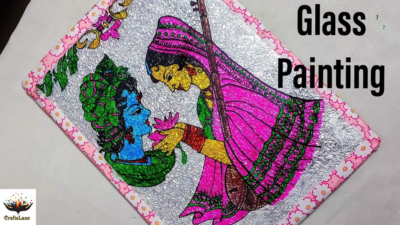 Glass Painting For Beginners | OHP sheet Painting idea | Aluminium foil Craft Idea | CraftsLane