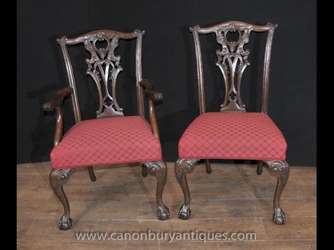 Mahogany Chippendale Dining Chairs