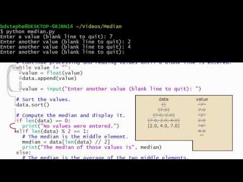 Python Programming Tutorial Median Py