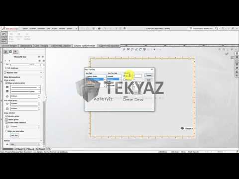 SOLIDWORKS 2016 - Teknik Resim - Antette Otomatik Sınırlandırma