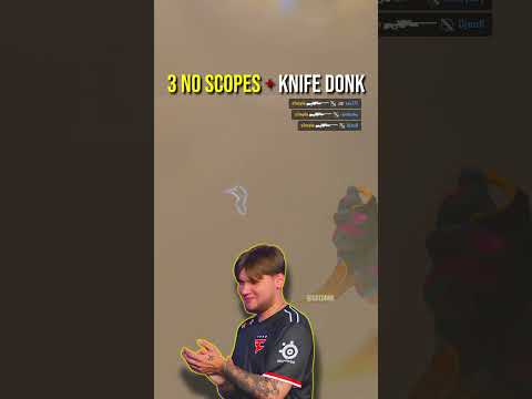 S1mple hits 3 no-scopes then knives donk💥| Counter-Strike 2