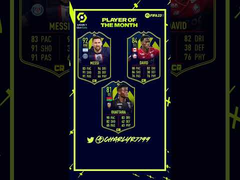 Candidatos POTM Ligue 1 🔥 Messi 92 🇦🇷 David 84 🇨🇦  #fut23 #fifa23 #ligue1 #potm
