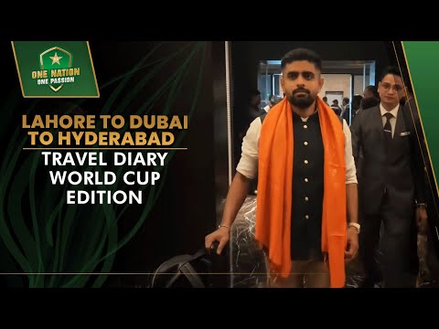 Lahore ➡️ Dubai ➡️ Hyderabad | Travel Diary World Cup Edition ✈️🏆| PCB | MA2A
