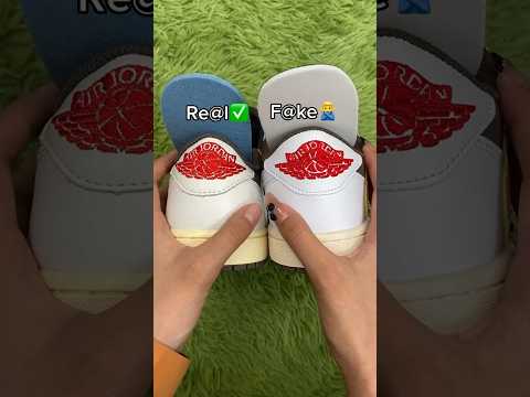 Real Vs Fake Travis Scott Reverse Mocha Low #sneakerhead #sneakers #viral