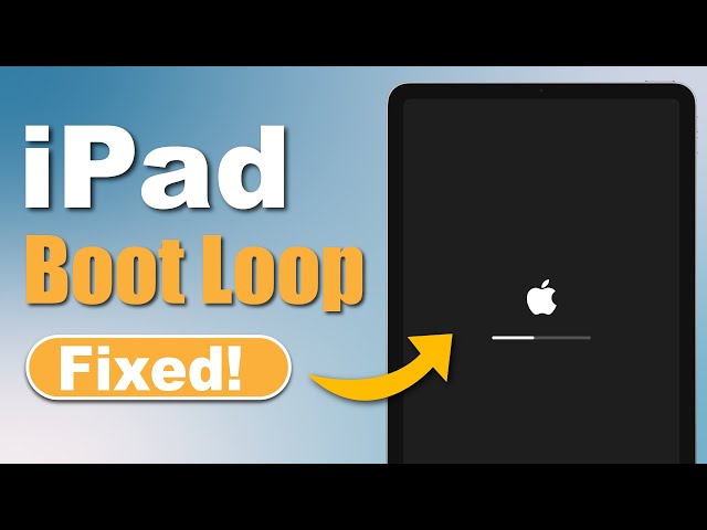 fix ipad stuck in boot loop
