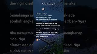 Download lagu Syair Cinta Rabi'ah Al Adawiyah | Alangkah Buruknya Orang Yang Menyembah Allah #shorts #quotesislami mp3 Download lagu Syair Cinta Rabi'ah Al Adawiyah | Alangkah Buruknya Orang Yang Menyembah Allah #shorts #quotesislami mp3