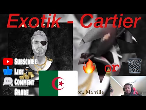 American Reaction To Algerian Rap Exotik - Cartier (Official lyric video) Prod. by Kozu | Reaction