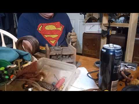Repairing a broken main spring on a clock. 20220206 181847