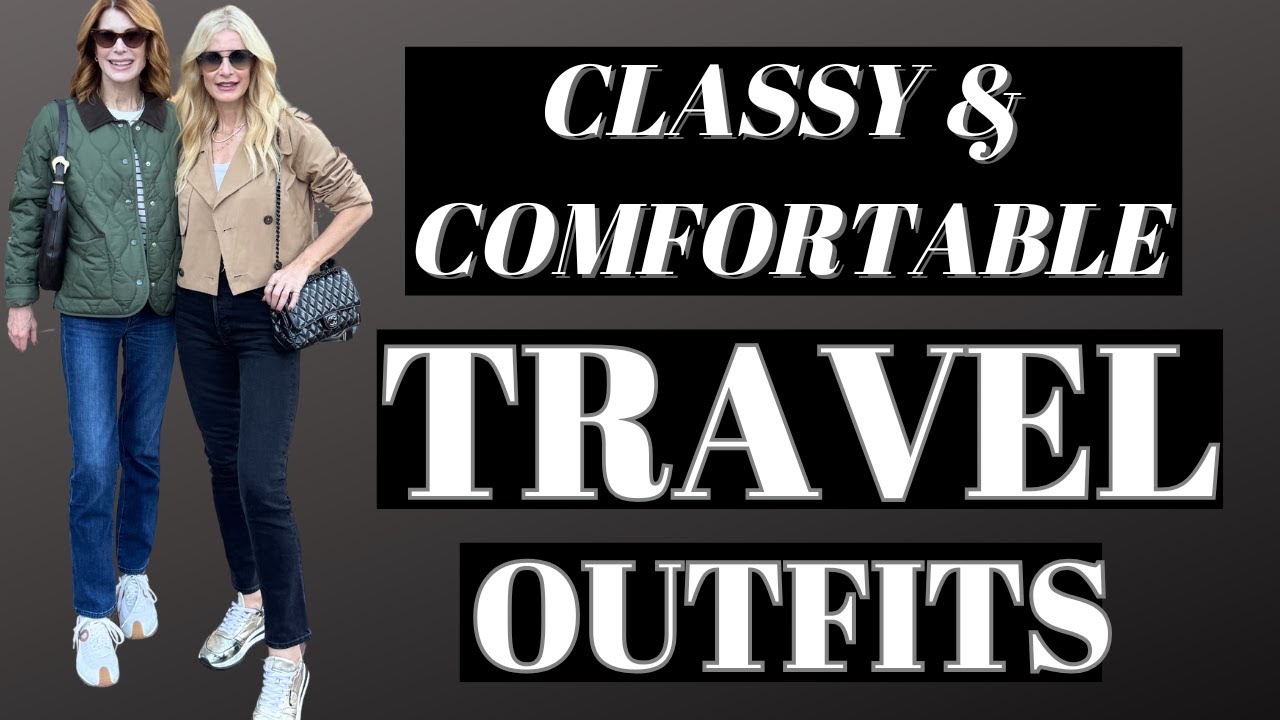 9 Comfortable Yet Stylish Travel Outfits for Women Over 40 | Fashion Over 40