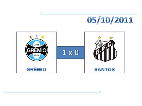 GOLS: Grêmio 1 x 0 Santos - 05/10/2011 - Campeonato Brasileiro