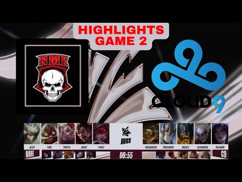 NME Vs C9 Highlights Game 2 | WNS 2022 Open Qualifier Day 2 | Team No More Ego Vs Cloud 9