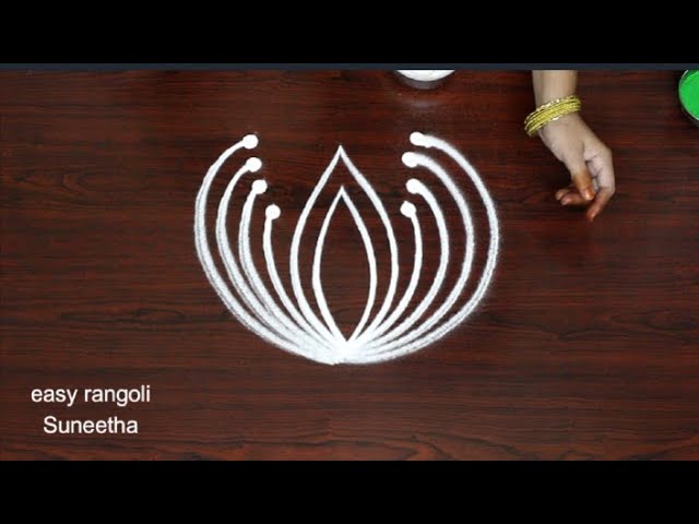 Quick Rangoli Design By Sangeeta - video 2