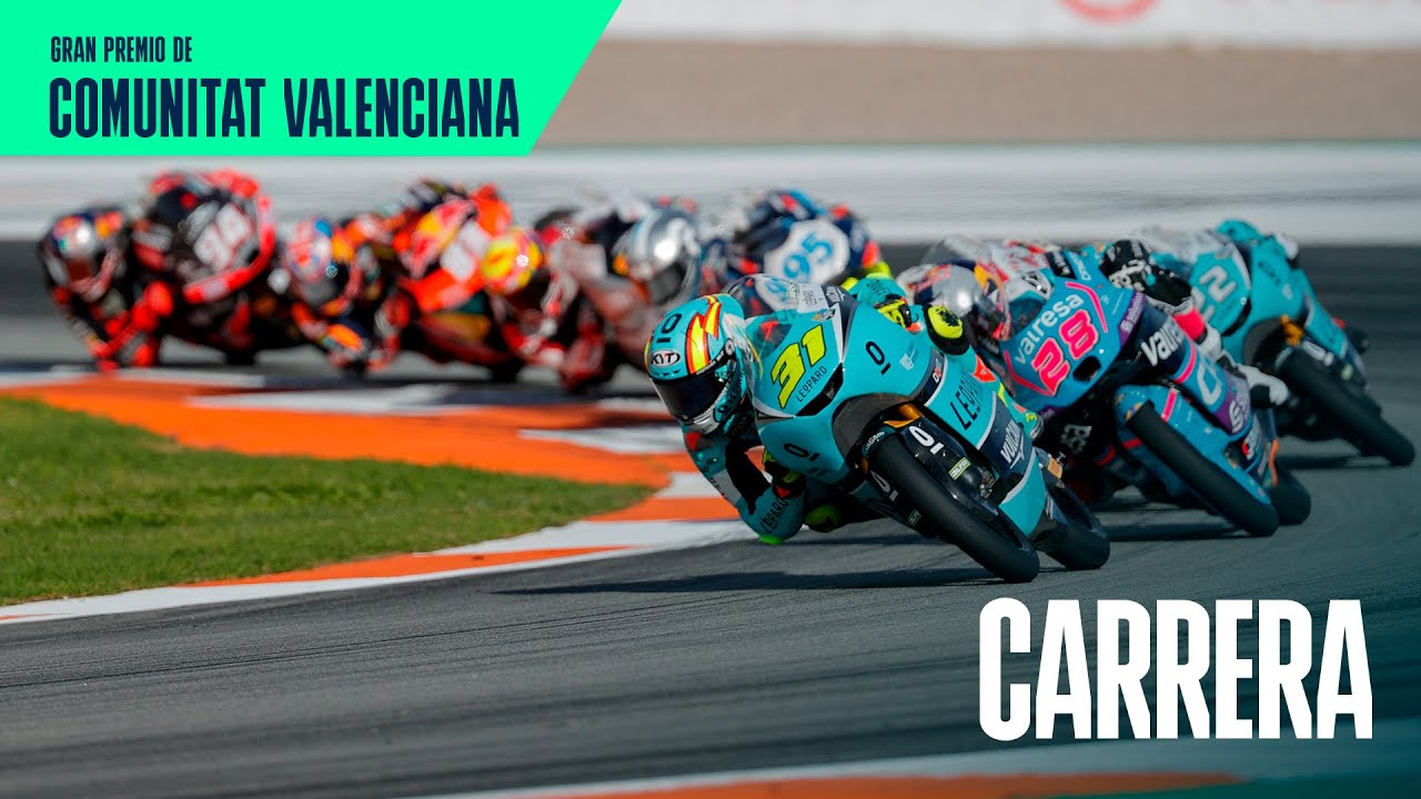 La tensión de los pilotos en la carrera de Moto3 | Gran Premio de la Comunitat Valenciana