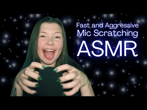 ASMR Actually FAST and AGGRESSIVE Mic Scratching
