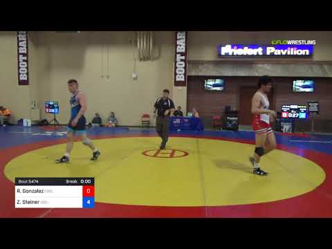 2018 Marine Corps US Open/UWW Junior Freestyle 86 Con 32 #2 - Ricky Gonzalez (cool) Vs. Zachary St
