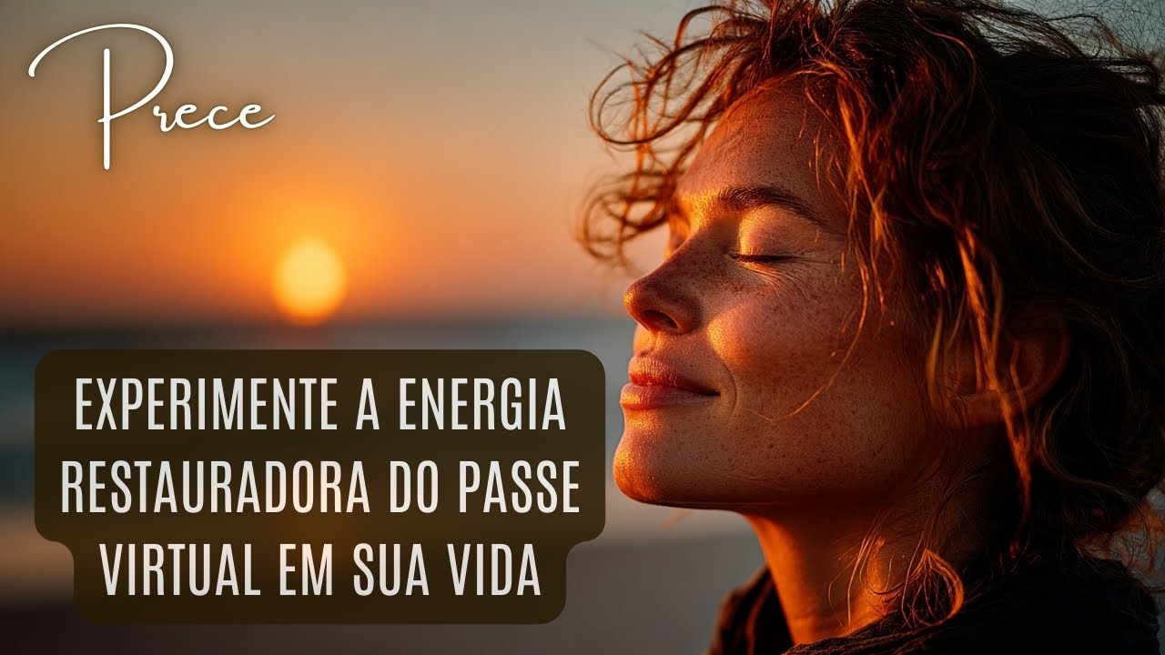 Alcance a serenidade e renovação através da energia divina. Prece Espírita Passe Virtual