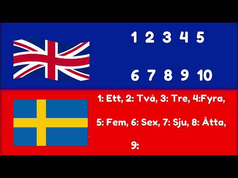 Swedish Language for Beginners | Count 1 to 50 | Learn Swedish Numbers Easily