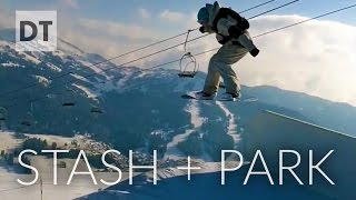 preview picture of video 'Escape pod crashes in Avoriaz Stash [HD-Snowboarding & Les Gets Snowpark-Morzine]'