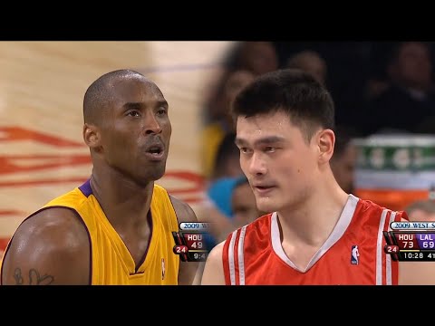 Yao Ming vs Kobe Bryant Full Duel Highlights 2009 WCSF 1 - 60 Pts, 18 Rebs Combind!!!