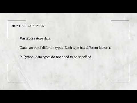 Learn Python Data Types Programming For Beginners Coding Tutorial In Less Than 1 Minute