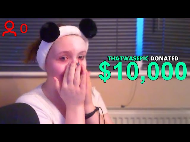Donating $10,000 to streamers With 0 Viewers SDDEFAULT Thumbnail