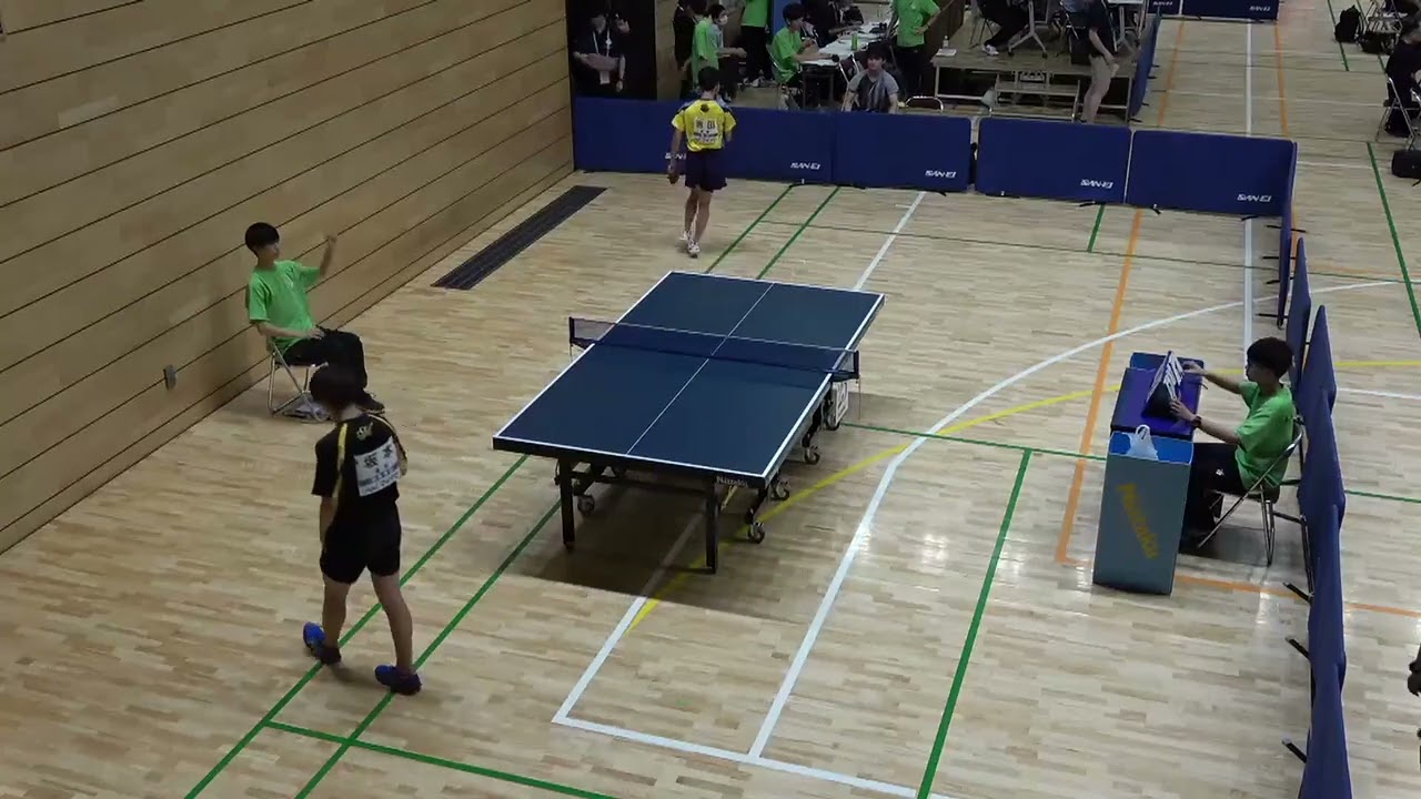 2023年IH 卓球 男子 シングルス 2回戦 坂本倫太朗明徳義塾・高知 x 池田康智東山・京都