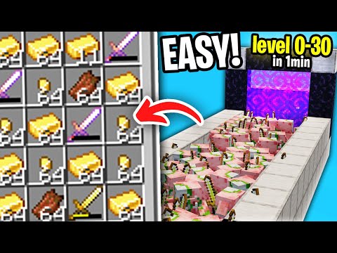 Gold XP Farm in Minecraft 1.21! [50,000 Items Per Hour]