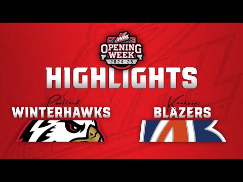 Portland Winterhawks at Kamloops Blazers 9/20 | WHL Highlights 2024-25