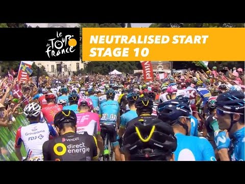Neutralised start - Stage 10 - Tour de France 2018